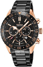 Festina Ceramic Czarny/Stal Ø44 mm F20578-1