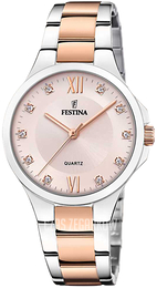Festina Mademoiselle Różowy/Stal w kolorze różowego złota Ø34 mm F20612-2