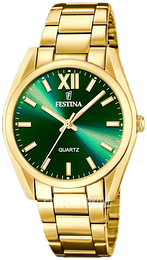 Festina Boyfriend Zielony/Stal w odcieniu złota Ø36.8 mm F20640-9