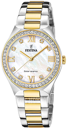 Festina Petite Biały/Stal w odcieniu złota Ø35 mm F20659-1