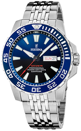 Festina Diver Niebieski/Stal Ø45 mm F20661-1
