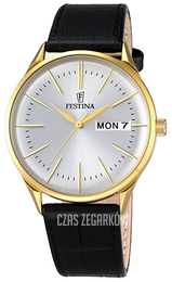Festina Dress Srebrny/Skóra Ø42 mm F6838-1