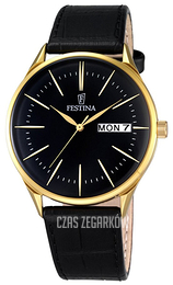 Festina Dress Czarny/Skóra Ø42 mm F6838-3