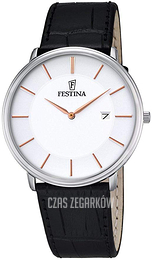 Festina Classic Biały/Skóra Ø41 mm F6839-3