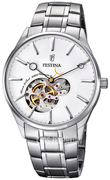 Festina Dress Biały/Stal Ø41 mm F6847-1