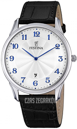 Festina Classic Biały/Skóra Ø41 mm F6851-2