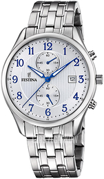 Festina Timeless Srebrny/Stal Ø42 mm F6854-A