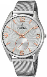 Festina Retro Srebrny/Stal Ø42 mm F6869-1