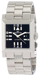 Fortis Square Czarny/Stal 629.20.71.M