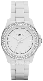 Fossil Biały/Żywica z tworzywa sztucznego Ø36 mm AM4466