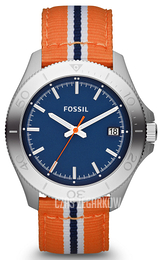 Fossil Retro Traveler Niebieski/Tkanina Ø44 mm AM4478