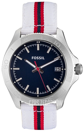 Fossil Retro Traveler Niebieski/Tkanina Ø44 mm AM4480