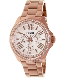 Fossil Cecile Różowe złoto/Stal w kolorze różowego złota Ø41 mm AM4483