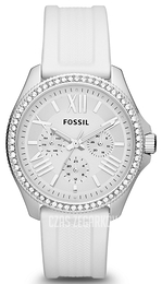 Fossil Cecile Biały/Guma Ø40 mm AM4487