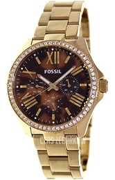 Fossil Cecile Brązowy/Stal Ø40 mm AM4498