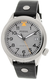 Fossil Szary/Skóra Ø44 mm AM4560