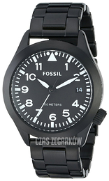 Fossil Czarny/Stal Ø44 mm AM4564