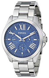 Fossil Niebieski/Stal Ø40 mm AM4565