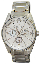 Fossil Srebrny/Stal Ø43 mm BQ1070