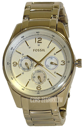 Fossil Żółty/Pozlacana Ø40 mm BQ1071