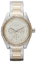 Fossil Zloty/Stal Ø40 mm BQ1088