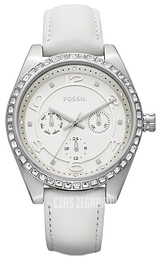 Fossil Srebrny/Skóra Ø40 mm BQ1090