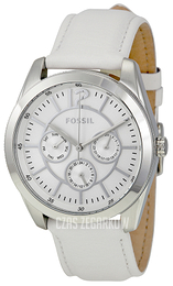 Fossil Srebrny/Skóra Ø40 mm BQ1457