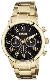 Fossil Czarny/Stal w odcieniu złota Ø40 mm BQ1733