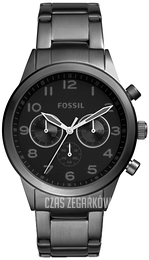 Fossil Czarny/Stal Ø43 mm BQ2120