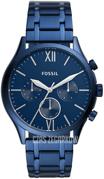 Fossil Niebieski/Stal Ø44 mm BQ2403