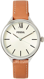 Fossil Biały/Skóra Ø36 mm BQ3083