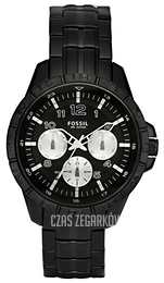 Fossil Casual Czarny/Stal Ø40 mm BQ9395