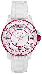 Fossil Riley Biały/Czeramiczna Ø38 mm CE1048