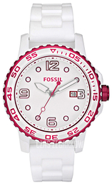 Fossil Riley Biały/Czeramiczna Ø52 mm CE5014