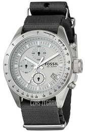 Fossil Srebrny/Tkanina Ø42 mm CH2596