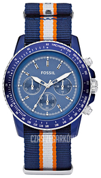 Fossil Stella Niebieski/Tkanina Ø42 mm CH2767