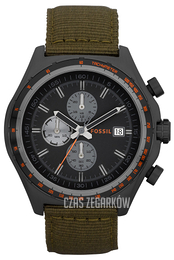 Fossil Dylan Czarny/Tkanina Ø46 mm CH2781