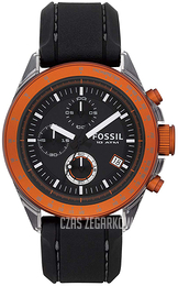 Fossil Czarny/Guma Ø44 mm CH2785