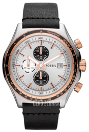 Fossil Dylan Srebrny/Skóra Ø47 mm CH2818