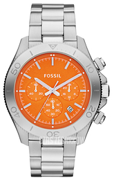 Fossil Retro Traveler Pomarańczowy/Stal Ø45 mm CH2868