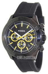 Fossil Retro Traveler Czarny/Guma Ø45 mm CH2870