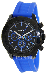 Fossil Retro Traveler Czarny/Guma Ø45 mm CH2872