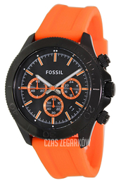 Fossil Retro Traveler Czarny/Guma Ø45 mm CH2873