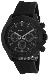 Fossil Chronograph Czarny/Guma Ø45 mm CH2874