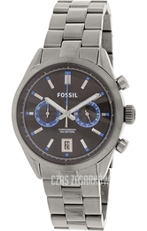 Fossil Del Rey Czarny/Stal Ø43 mm CH2970