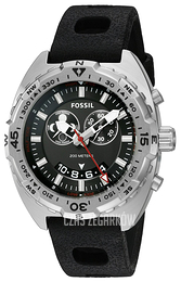 Fossil Czarny/Guma Ø47 mm CH3011