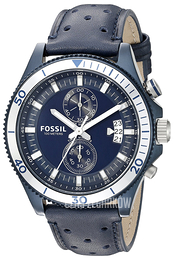 Fossil Niebieski/Skóra Ø45 mm CH3012