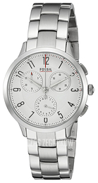 Fossil Abilene Srebrny/Stal Ø34 mm CH3017