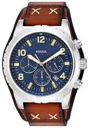Fossil Chronograph Niebieski/Skóra Ø48 mm CH3081