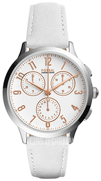 Fossil Abilene Biały/Skóra Ø34 mm CH4000